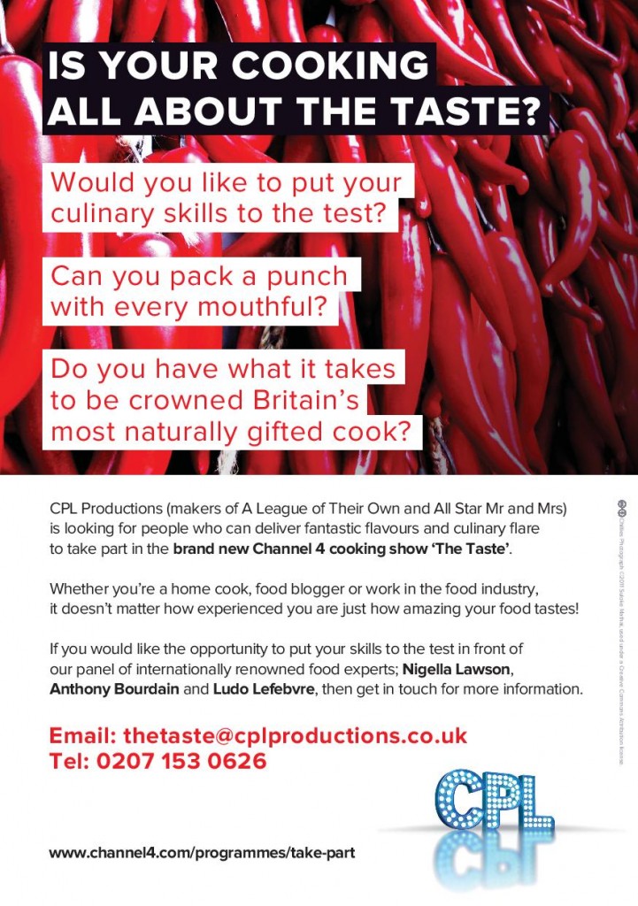 The Taste - Flyer